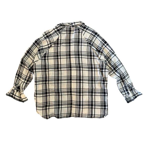 ASOS 100% Cotton Oversized Lightweight Plaid Shirt - Picture 6 of 10